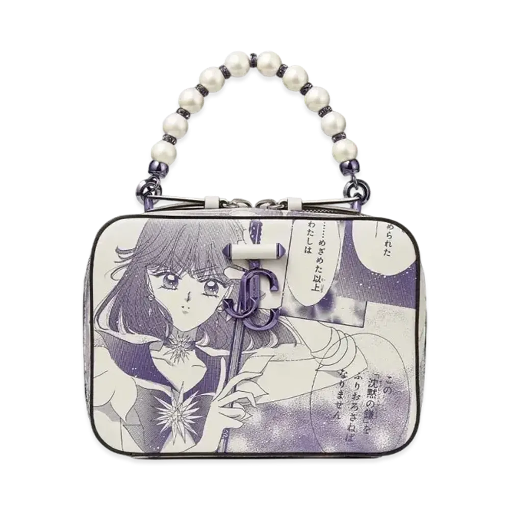 Jimmy Choo x Pretty Guardian Sailor Moon Sailor Saturn Avenue Vanity Bag (Includes 2 Packs of Collector Cards)