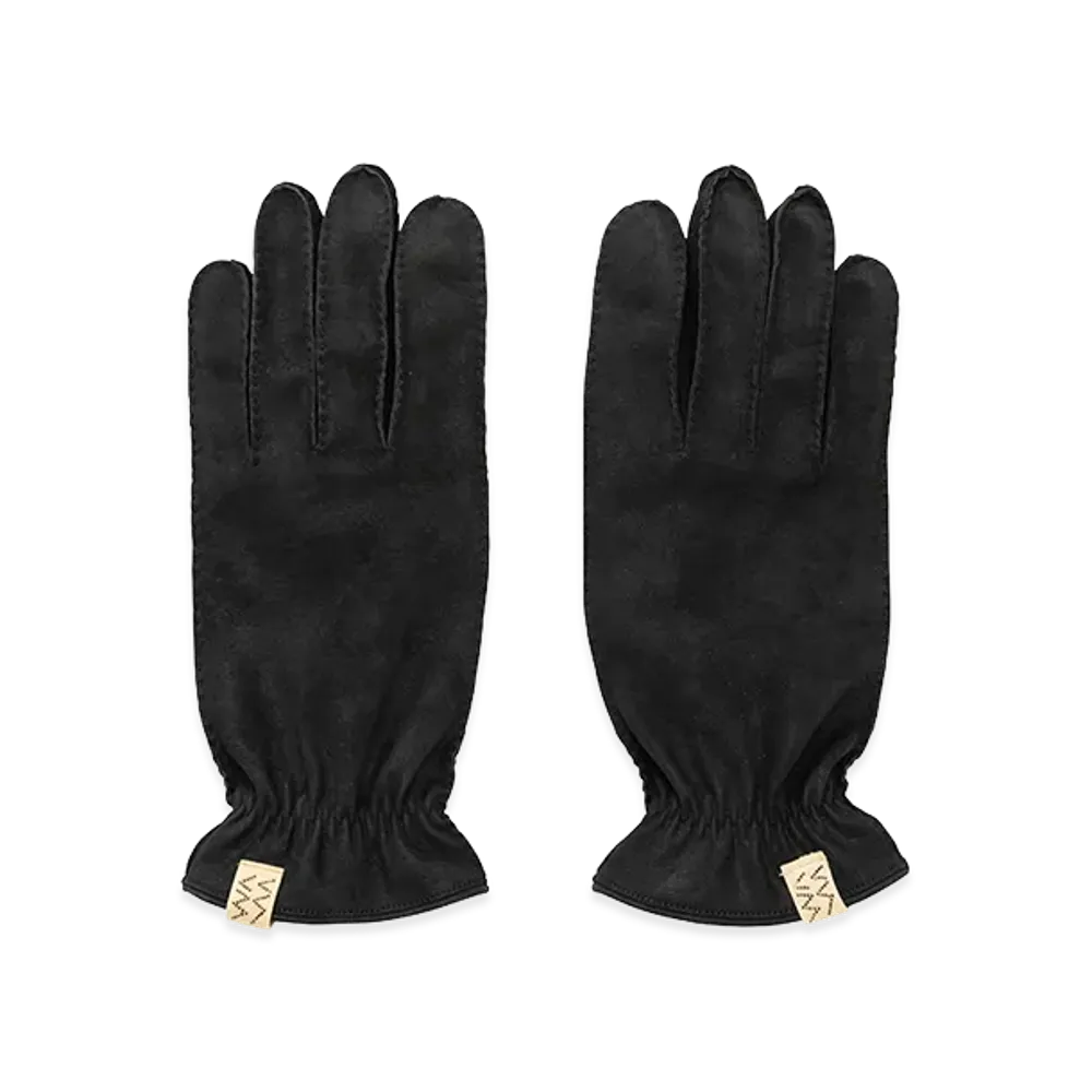 visvim Leather Gloves "Black"