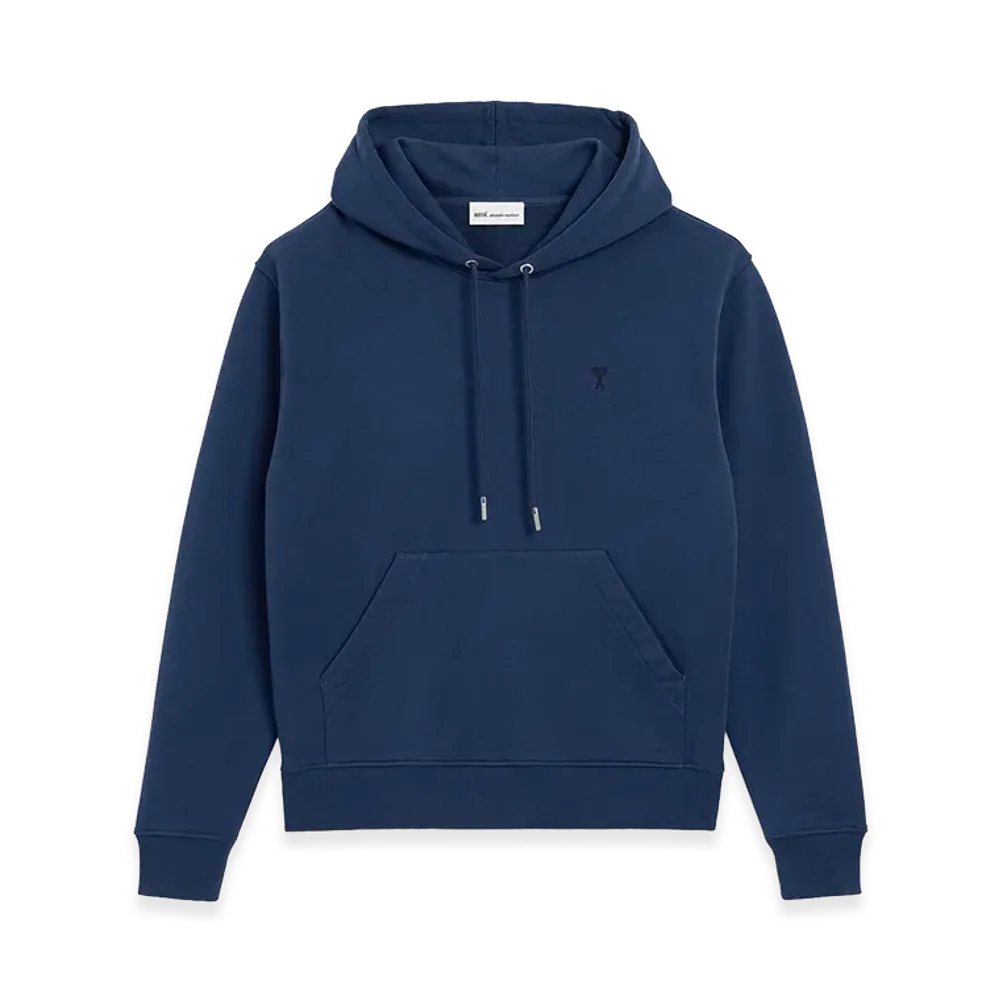 AMI PARIS Cotton Ami De Coeur Hoodie "Blue"