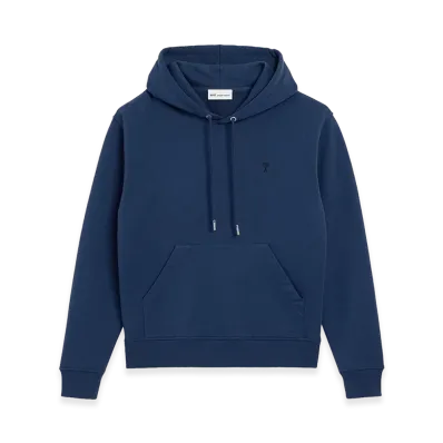 AMI PARIS Cotton Ami De Coeur Hoodie "Blue"