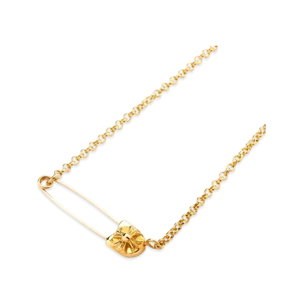 クロムハーツ 22K セーフティ ピン CH プラス ロール チェーン