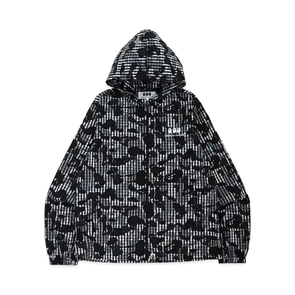 A BATHING APE CDG OSAKA HOODIE JACKET "Black"