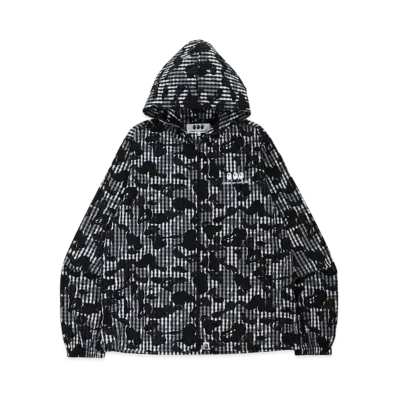 A BATHING APE CDG OSAKA HOODIE JACKET "Black"