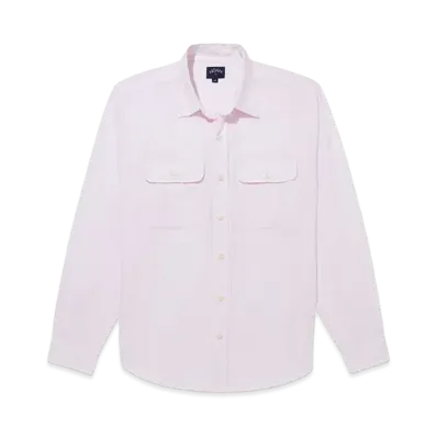 Noah Relaxed Linen Shirt "Pink"