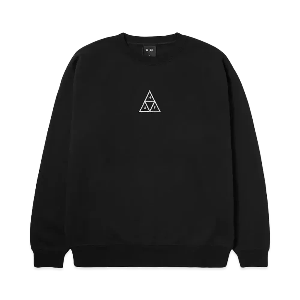 HUF Set Triple Triangle Crewneck "Black"