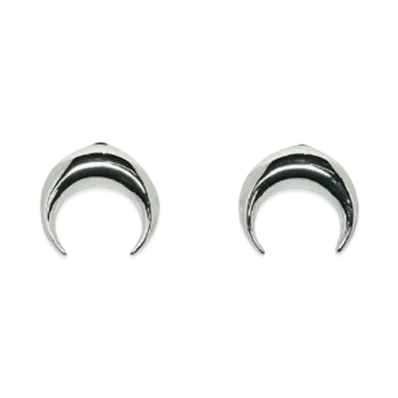 Marine serre SILVER PLATED MOON STUDS "SHINY SILVER"