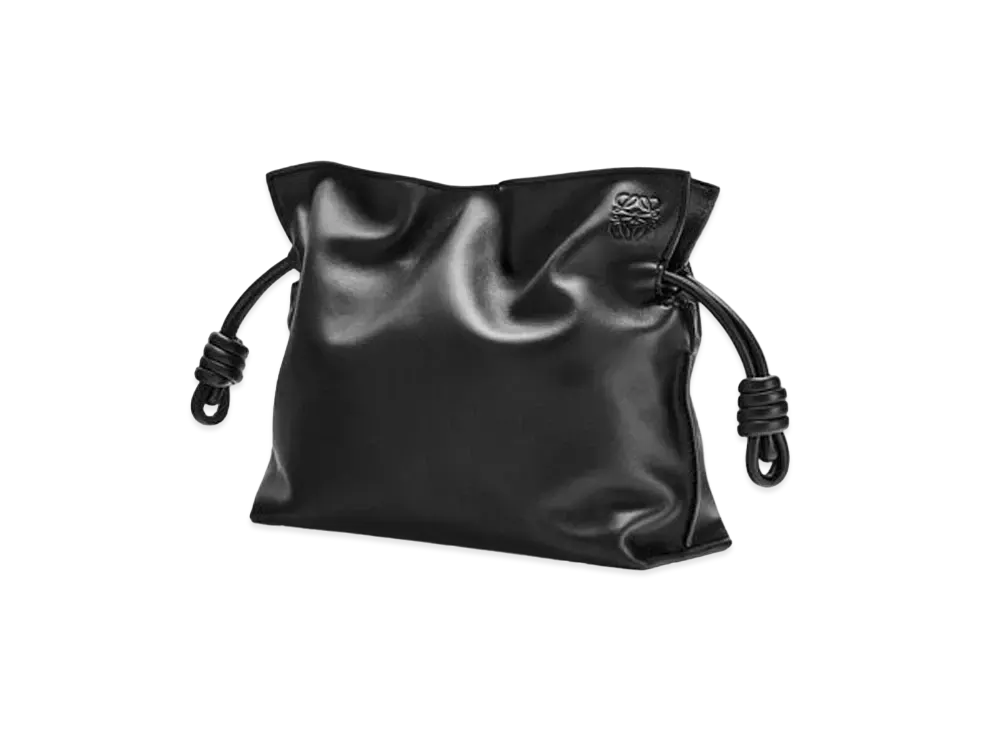 LOEWE Mini Flamenco Clutch In Nappa Calfskin "Black"