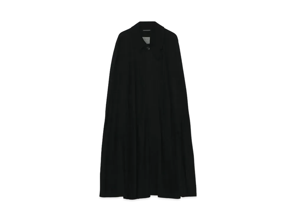Yohji Yamamoto Pour Homme WOOL SMOOTH CLOAK "Black"