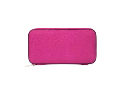 Valextra Zip Purse Star 12 Card "Magenta"