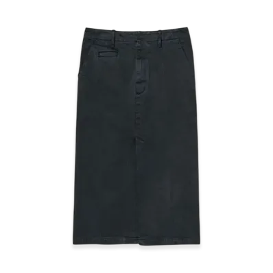 AURALEE Product Dyed Finx Chino Skirt "Black"