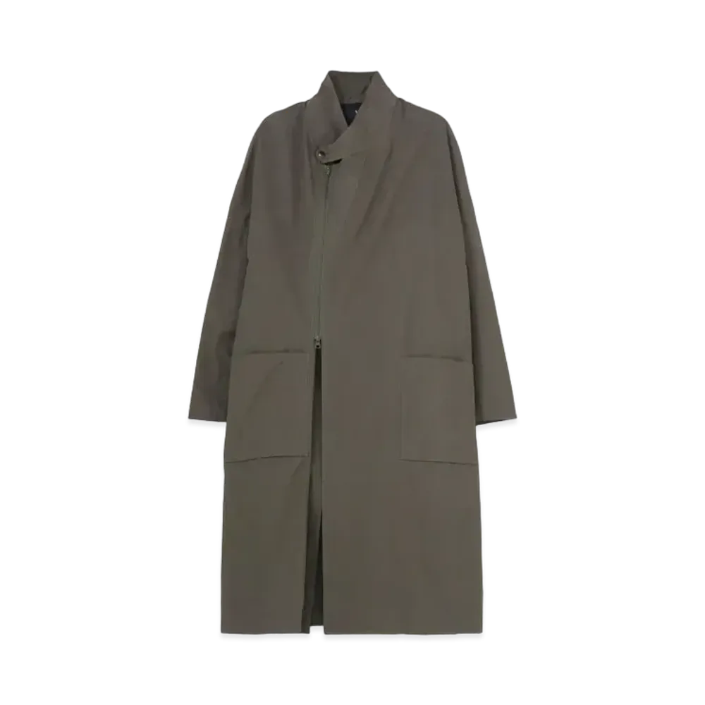 Yohji Yamamoto Y's COTTON NYLON DYED TUSSORE ZIP JACKET "Gray"