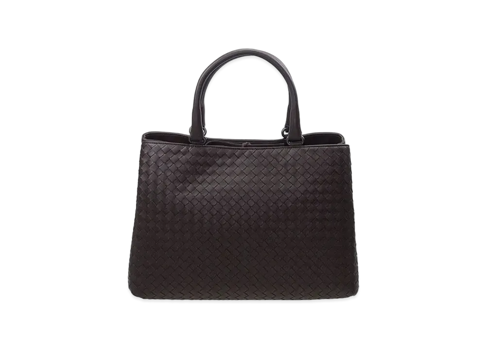 Bottega Veneta Lambskin Hand Bag "Brown"