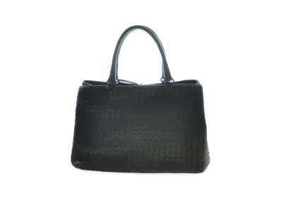 Bottega Veneta Lambskin Hand Bag "Dark Brown"