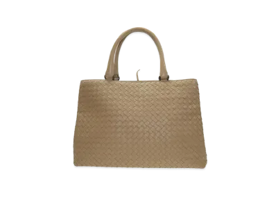 Bottega Veneta Lambskin Hand Bag "Brown"