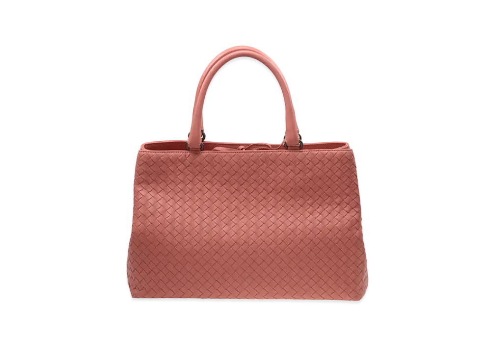 Bottega Veneta Lambskin Hand Bag "Pink"