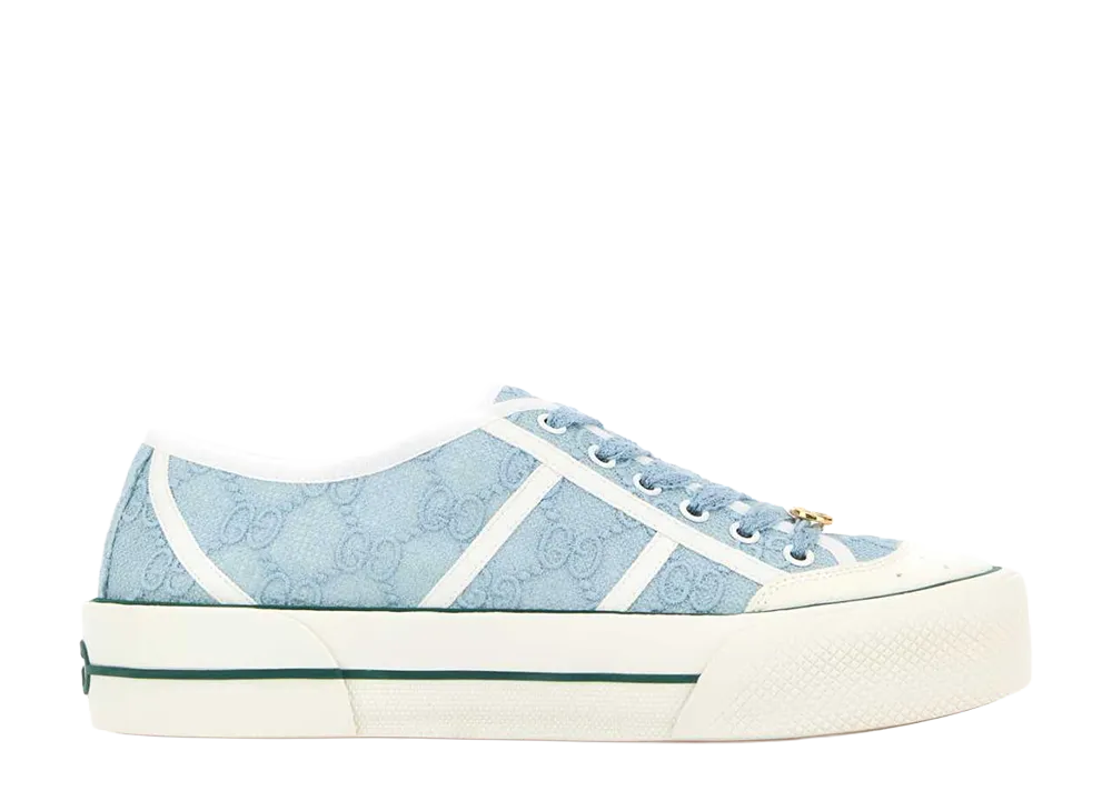 GUCCI Women's Light Blue Lace Sneakers "Light Blue"