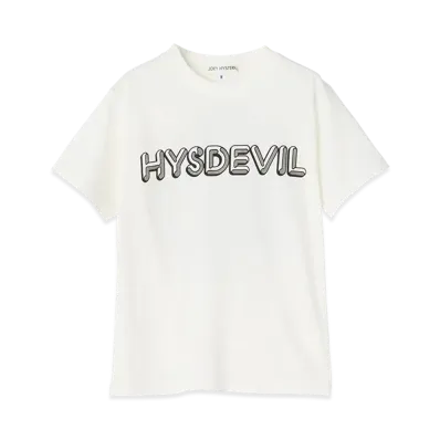 HYSTERIC GLAMOUR Kids HYS Devil Records T-Shirt "White"