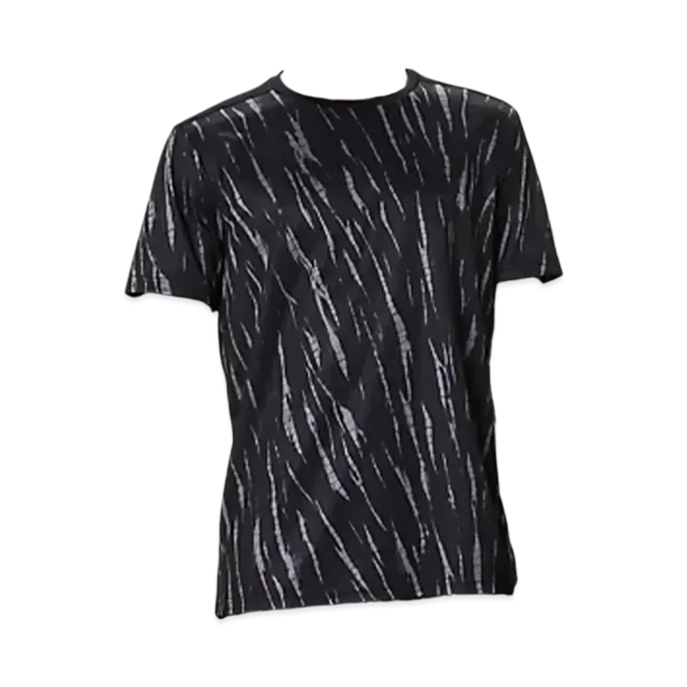Asics All-Over Print Short Sleeve Shirt "Performance Black"