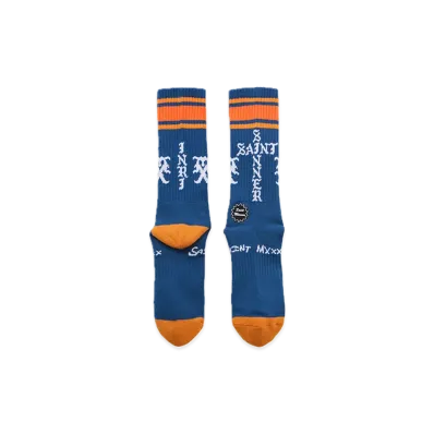 SAINT Mxxxxxx Socks Sinner "Blue/Orange"