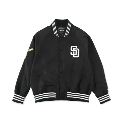 WIND AND SEA x MLB San Diego Padres Satin Blouson "Black"