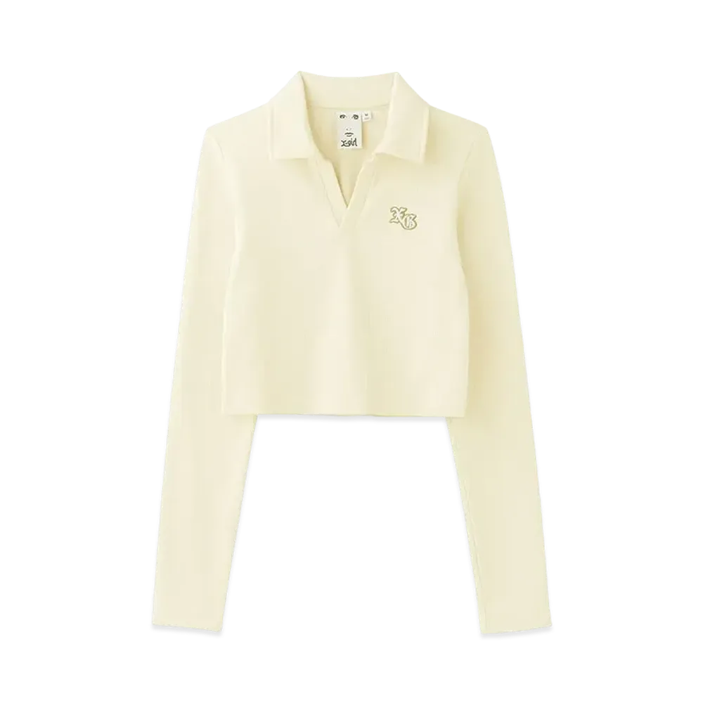 X-Girl Baby Polo Top "Off White"