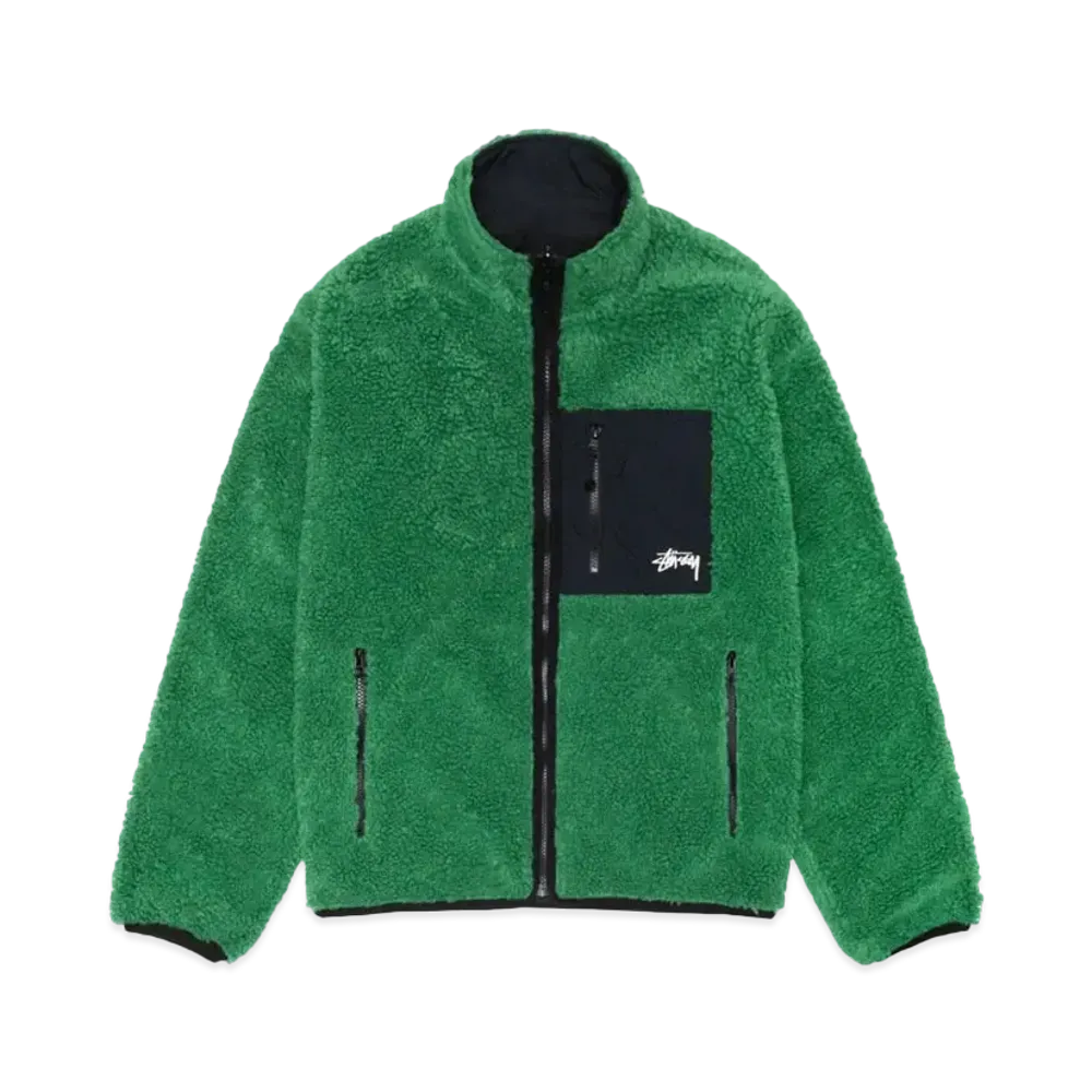 Stussy Sherpa Reversible Jacket "Green"