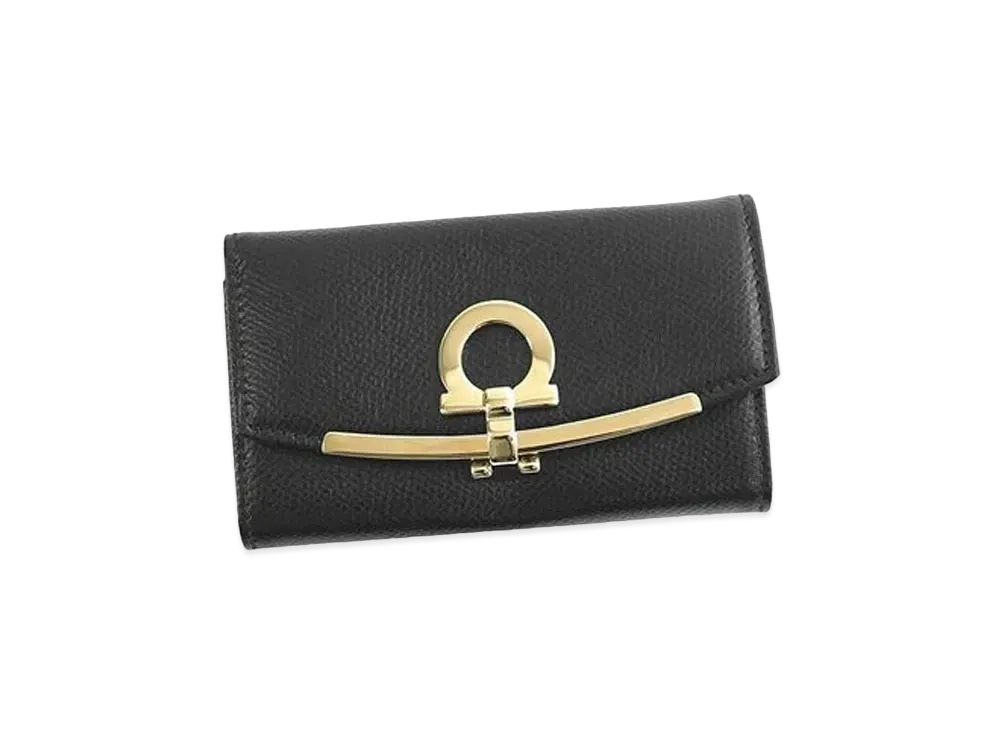 Salvatore Ferragamo Gancini Keyring "Black"