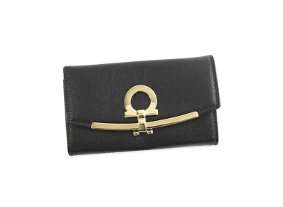 Salvatore Ferragamo Gancini Keyring "Black"