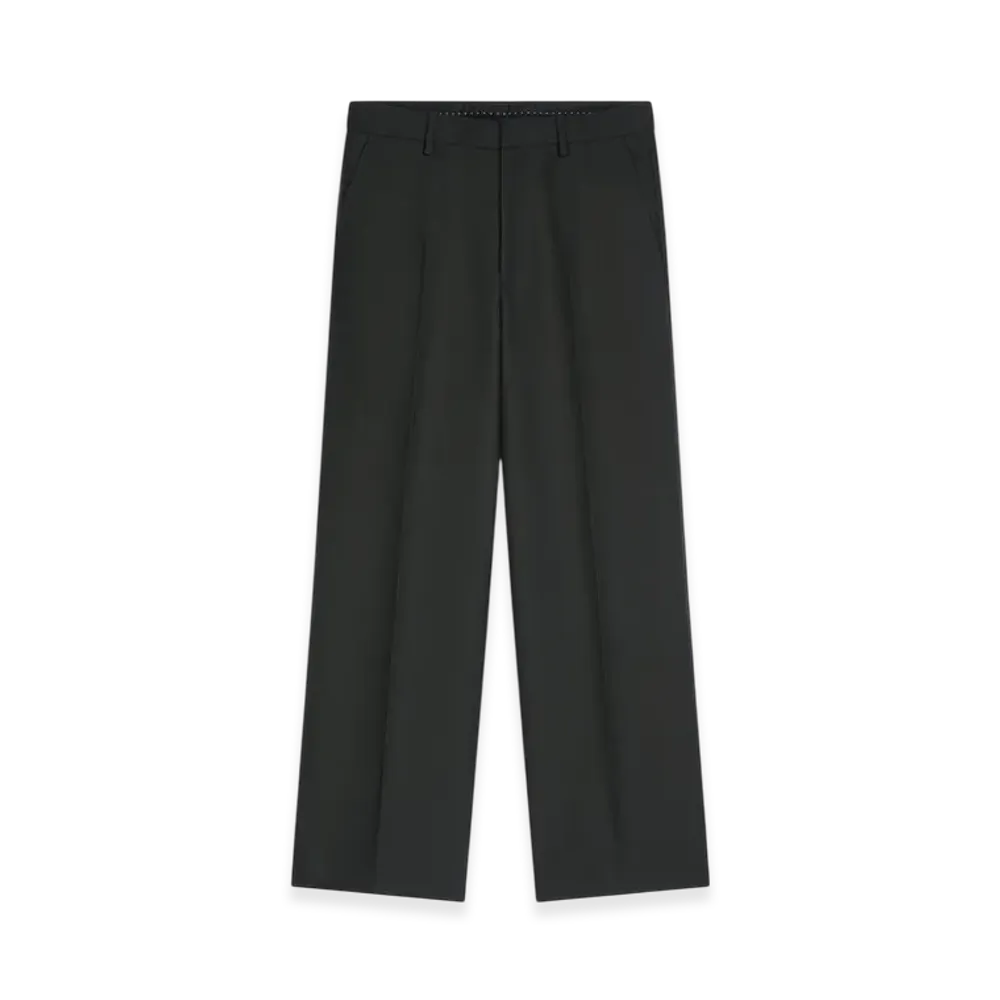 DRIES VAN NOTEN Cropped Wool Pants "Black"
