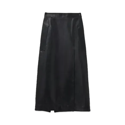 Alexander McQUEEN Leather Pencil Skirt "Black"