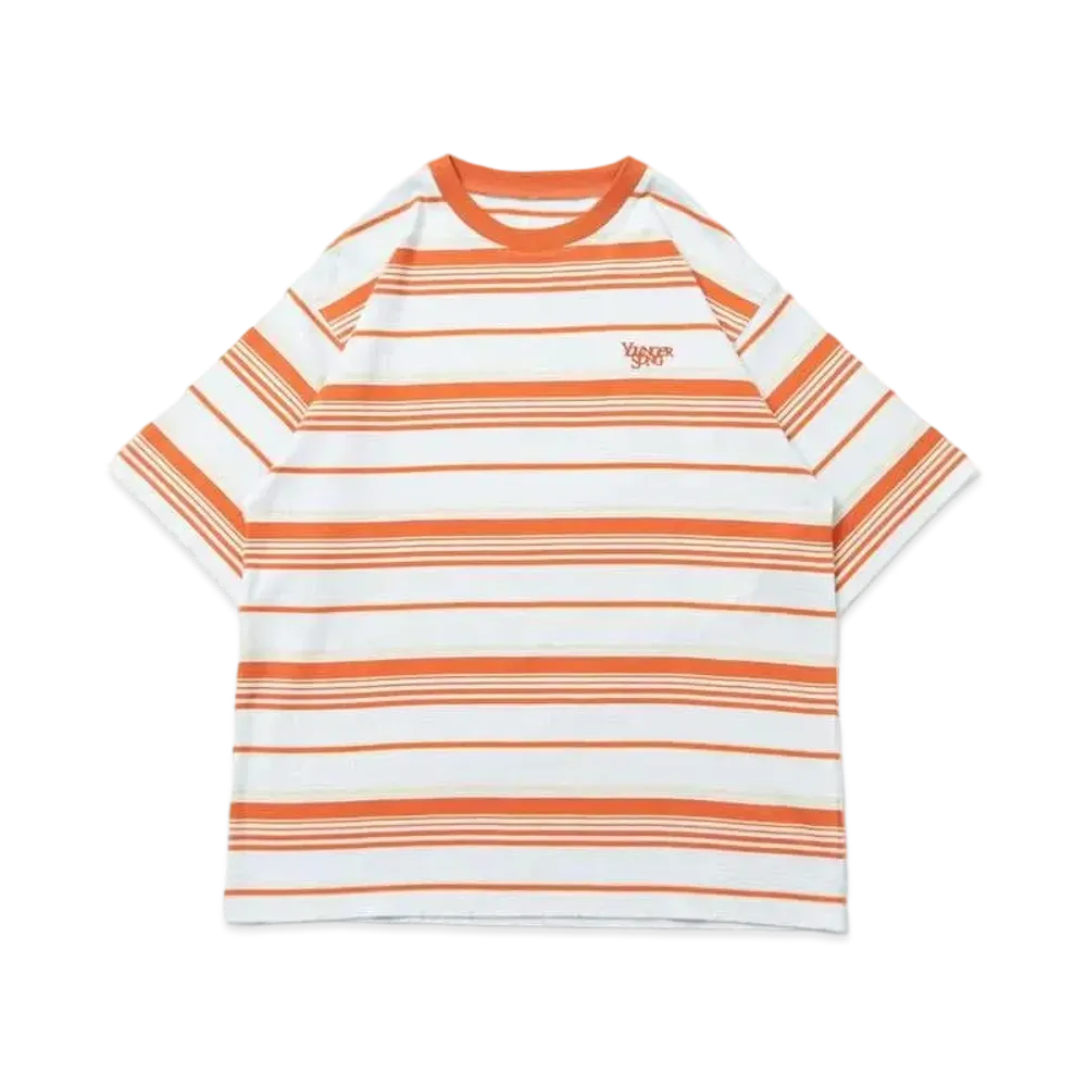 Younger Song multi border T "Light Blue"