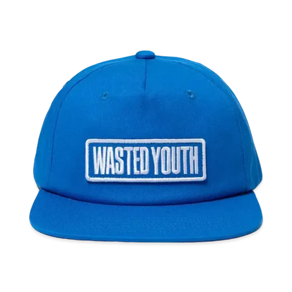 Wasted Youth 5 Panel Snapback Cap "Blue" / VERDY
