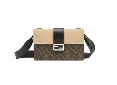 FENDI Baguette Slim Clutch Fabric "Brown"