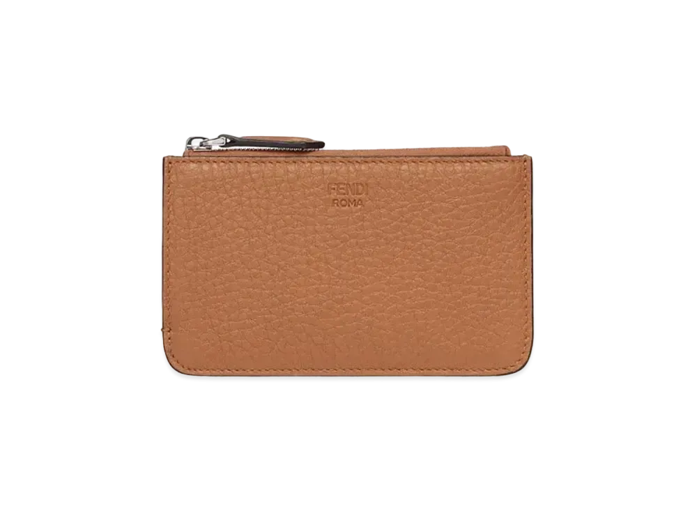 FENDI Key Case Leather "Brown"