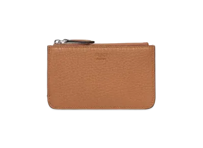 FENDI Key Case Leather "Brown"