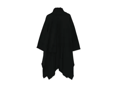 Yohji Yamamoto Pour Homme WOOL SMOOTH SLEEVE CLAOK "Black"