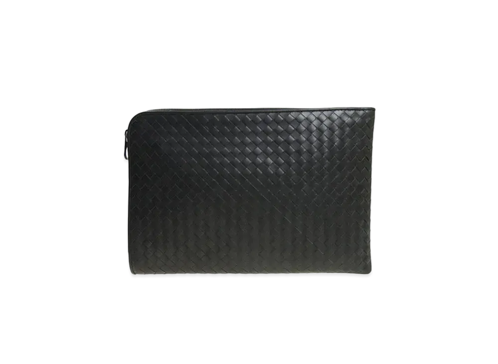 Bottega Veneta Lambskin Clutch Bag "Grey"