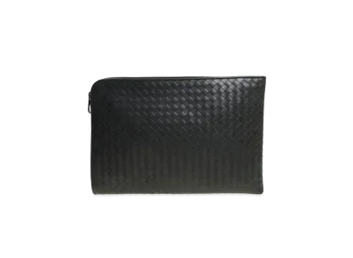 Bottega Veneta Lambskin Clutch Bag "Grey"