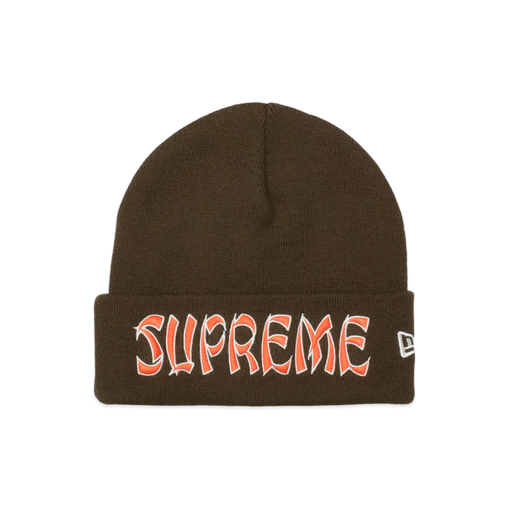 Supreme New Era Action Beanie "Brown"
