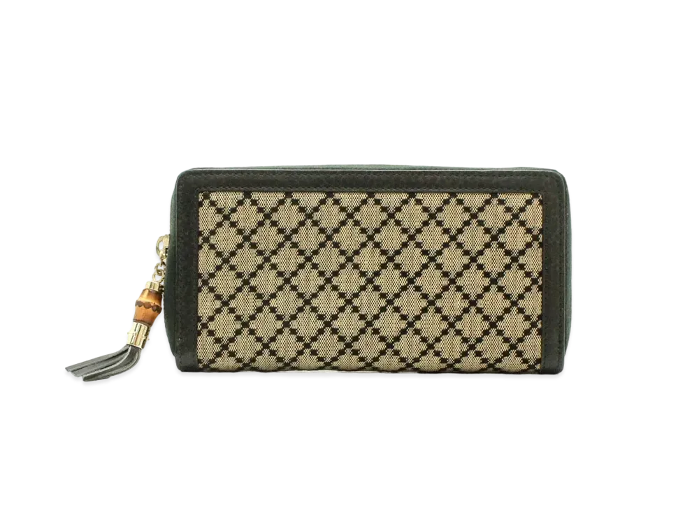 GUCCI Land Fastener Bamboo Tassel Diamante "Black"