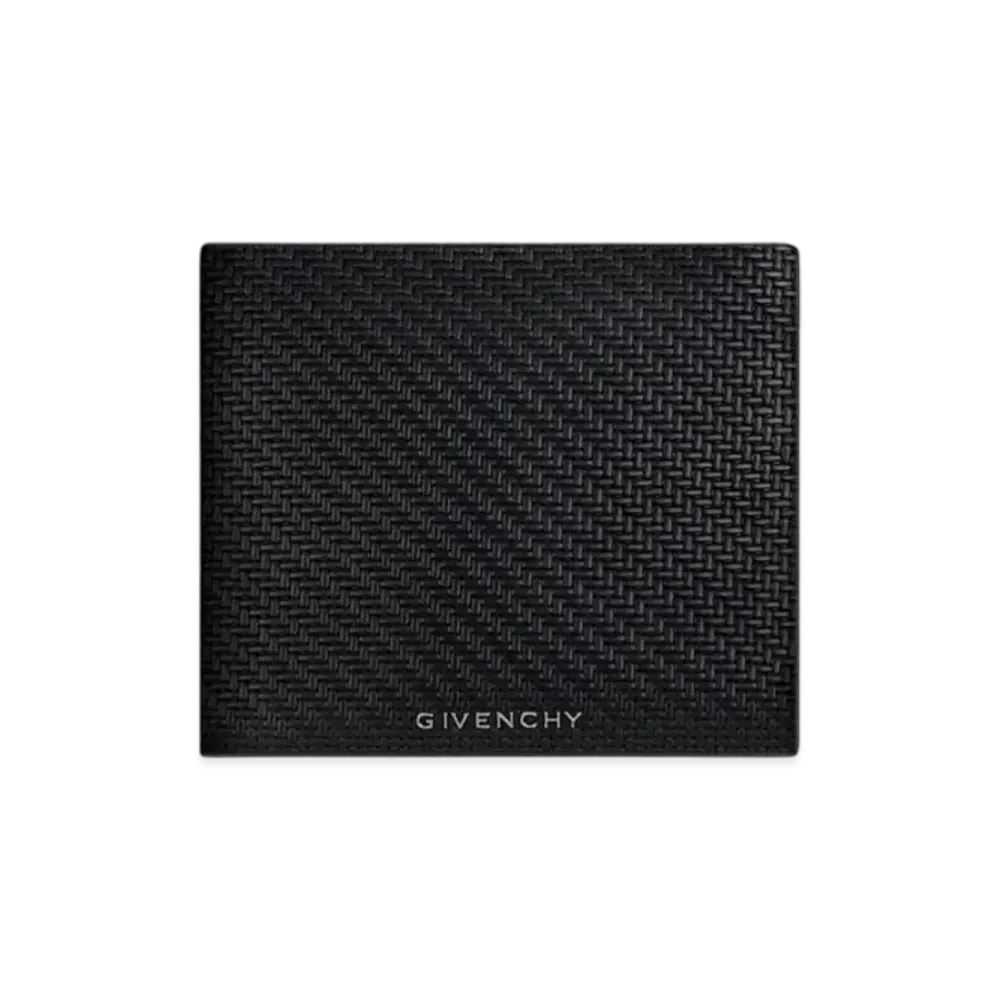 GIVENCHY Wallet In Braided-Effect Leather "Black"