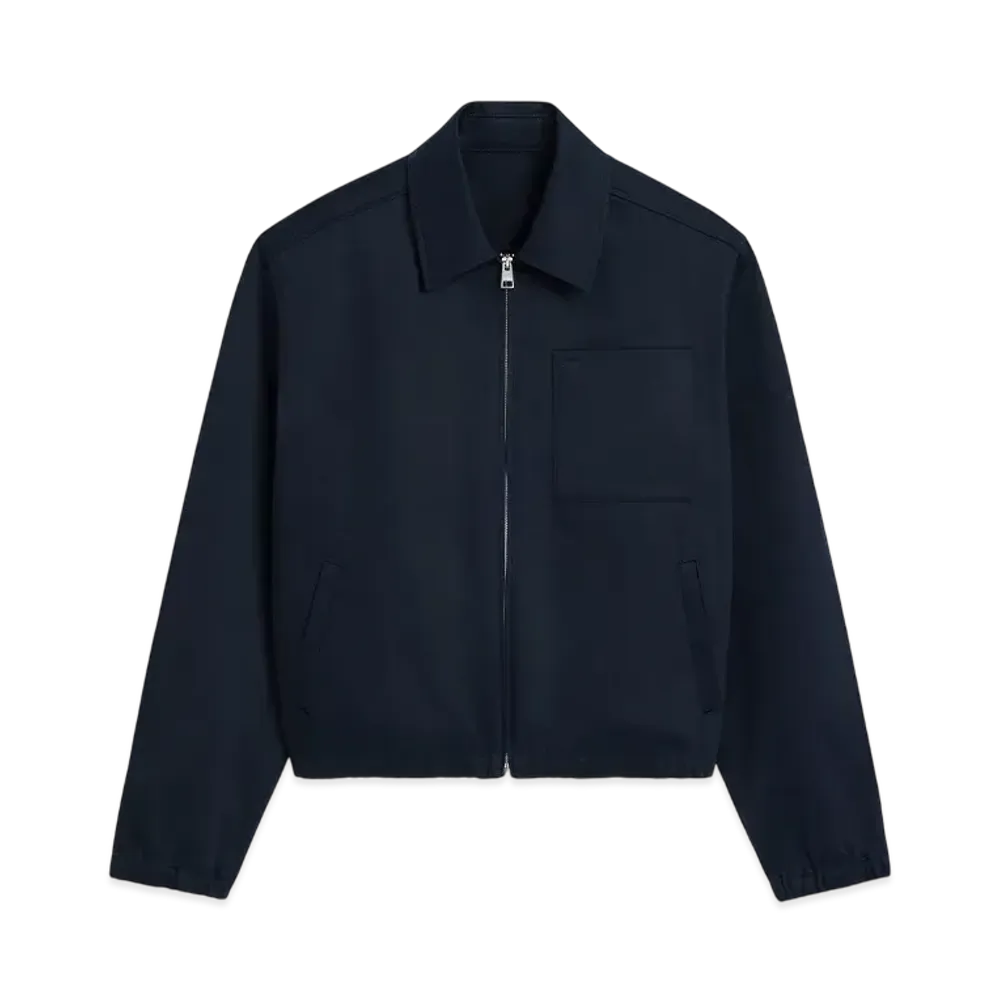AMI PARIS Amidou Cool Zip Jacket "NavyBlue"