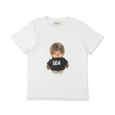 WIND AND SEA x Monchhichi Kids Doll Tee "White"