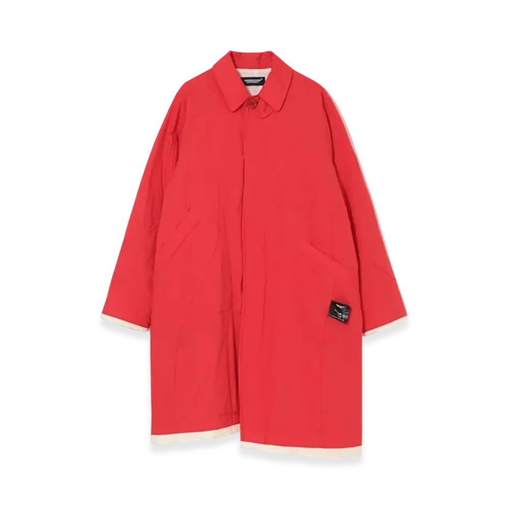 UNDERCOVER Padded Cotton Soutien Collar Coat "Red"