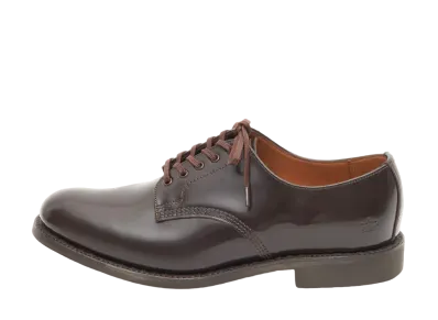 SANDERS Military Officer Shoe 266 Polished Leather "Ebony Brown" 2246B