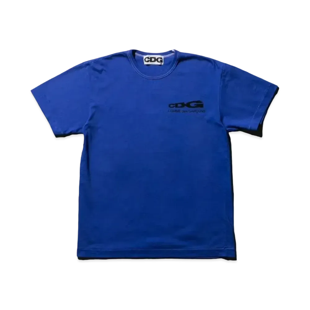 CDG Overdyed Logo T-Shirt "Blue"