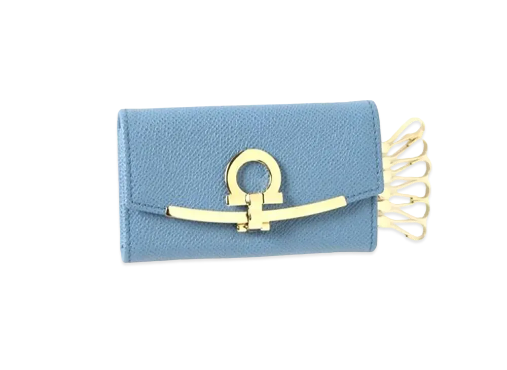 Salvatore Ferragamo Gancini Keyring "Chambray"