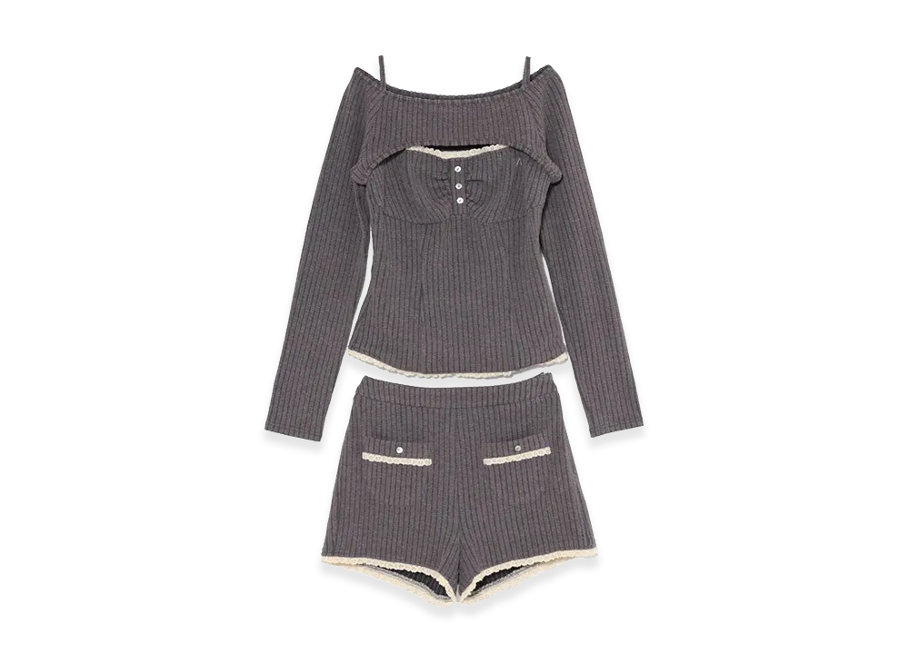 ANDMARY Women's Bibi Cable Set Up "Gray"