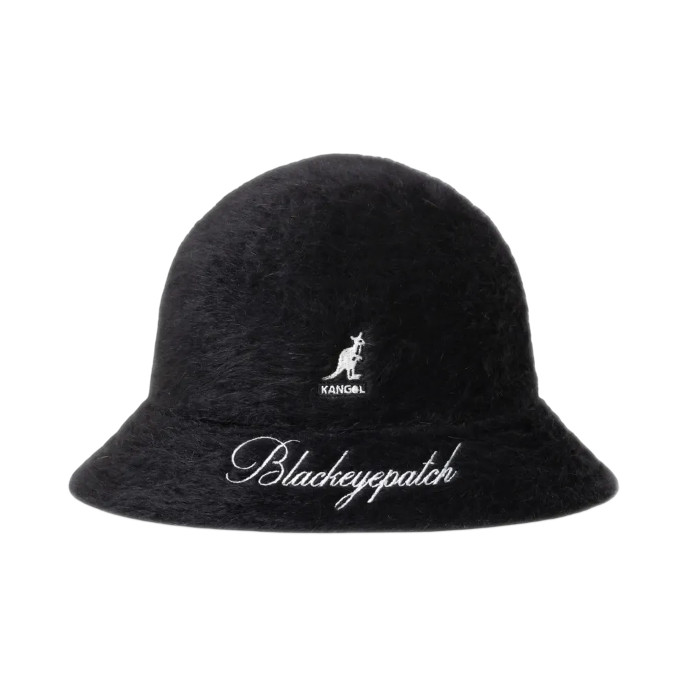 BlackEyePatch Script Logo Faux Fur Kangol Hat "Black"