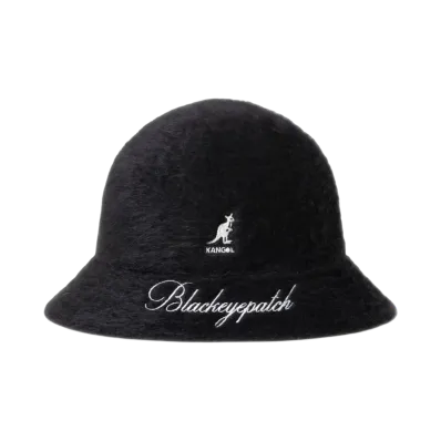 BlackEyePatch Script Logo Faux Fur Kangol Hat "Black"